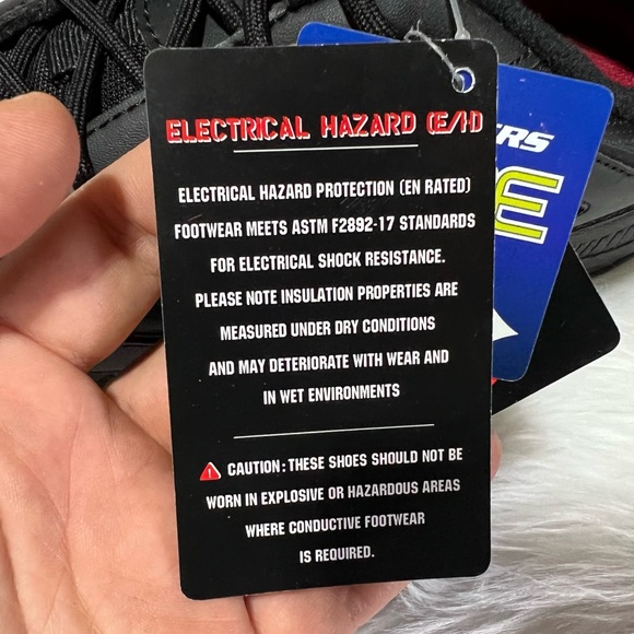 New Men's Skechers Work Relaxed Fit Dighton Slip Resistant Shoes (WIDE FIT) - Picture 11 of 14